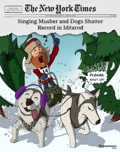 Singing musher and dogs shatter record in Iditarod