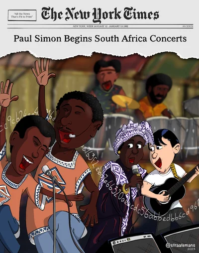 Paul Simon begins South Africa concerts