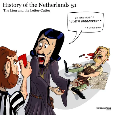 The lion and the letter cutter