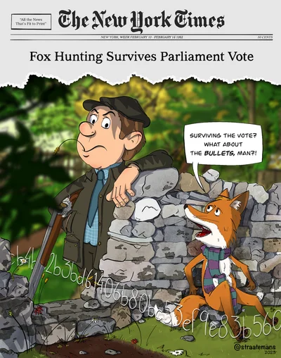 Fox hunting survives parliament vote