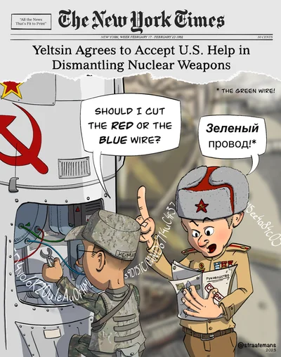 Yeltsin agrees to accept US help in dismantling nuclear weapons