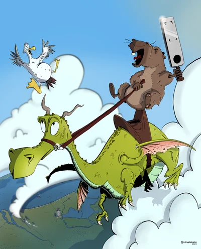 Kadena Capybara on a dragon